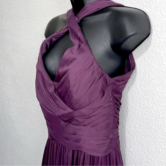 David’s Bridal Woman Plum Bridesmaids Dress Size 6 - Picture 4 of 13